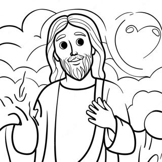 Jesus Loves Me Coloring Page 9801-8164