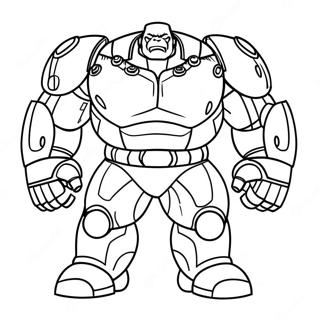 Hulk Buster Coloring Page 9811-8172