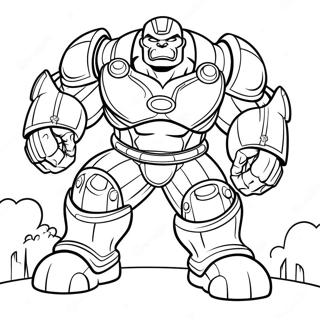 Hulk Buster Coloring Pages