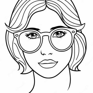 Stylish Sunglasses Coloring Page 9852-8206