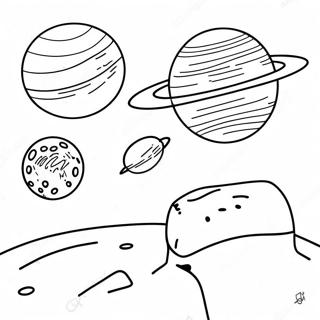 5 Dwarf Planets Coloring Pages