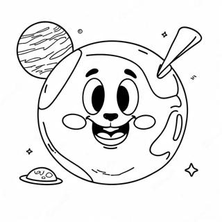 Pluto The Dwarf Planet Coloring Page 9862-8216