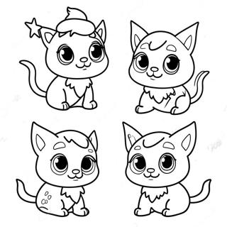 Elf Pets Coloring Page 9881-8218