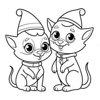 Elf Pets Coloring Page 9881-8219