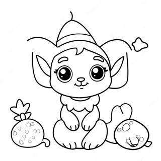 Elf Pets Coloring Page 9881-8220