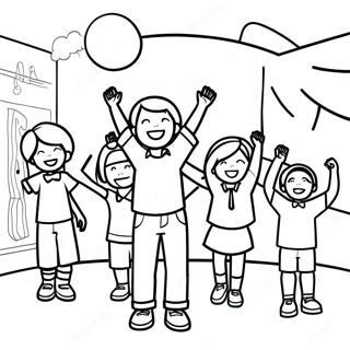 Colorful School S Out Celebration Coloring Page 9902-8256