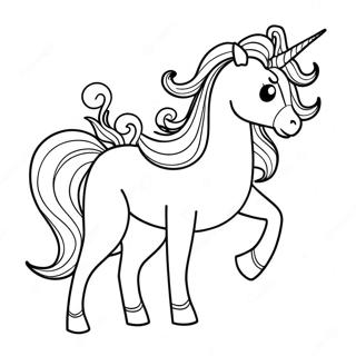 Realistic Unicorn Coloring Pages