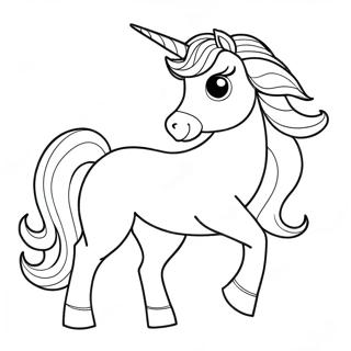 Realistic Unicorn Coloring Page 9931-8258