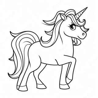 Realistic Unicorn Coloring Page 9931-8259