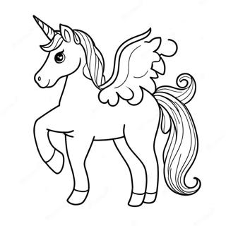 Realistic Unicorn Coloring Page 9931-8260