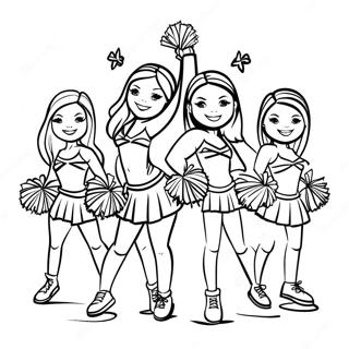 New England Patriots Cheerleaders Coloring Page 9942-8272