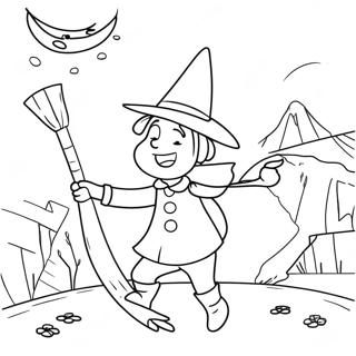 Room On The Broom Coloring Page 9981-8299